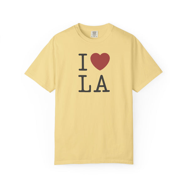I ❤️ LA Unisex Garment-Dyed T-Shirt - Perfect for Tourists and Locals