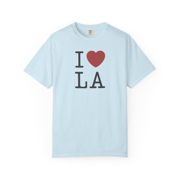I ❤️ LA Unisex Garment-Dyed T-Shirt - Perfect for Tourists and Locals