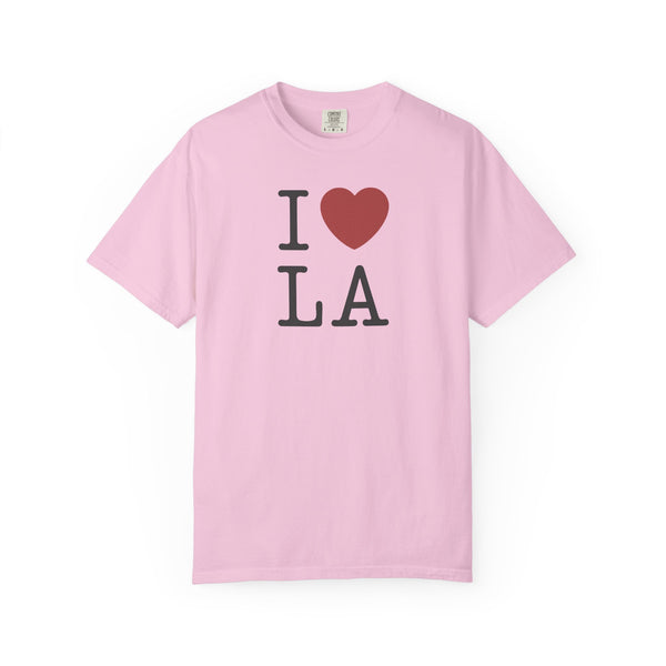 I ❤️ LA Unisex Garment-Dyed T-Shirt - Perfect for Tourists and Locals