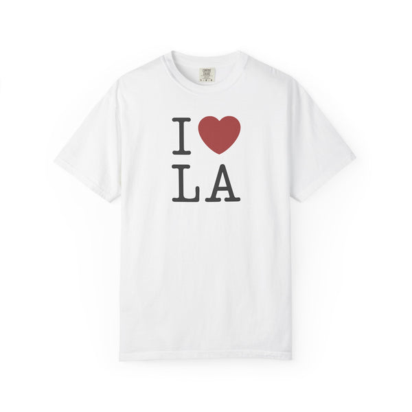 I ❤️ LA Unisex Garment-Dyed T-Shirt - Perfect for Tourists and Locals